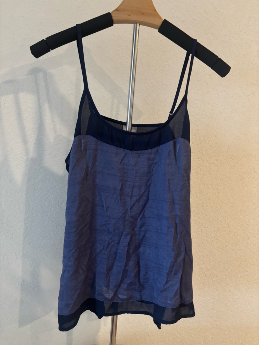 Converse One Star Blue Navy Mesh Cami Tank Y2K Layered Top Women’s Large